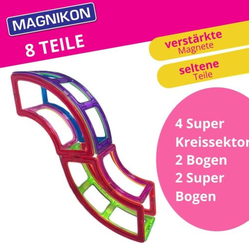 Magnetische Bausteine Erweiterungsset Schlange 8 STK