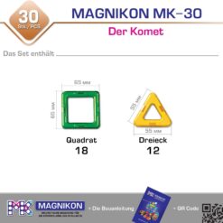 Alternative view of Magnetische Bausteine Der Komet 30 Teile