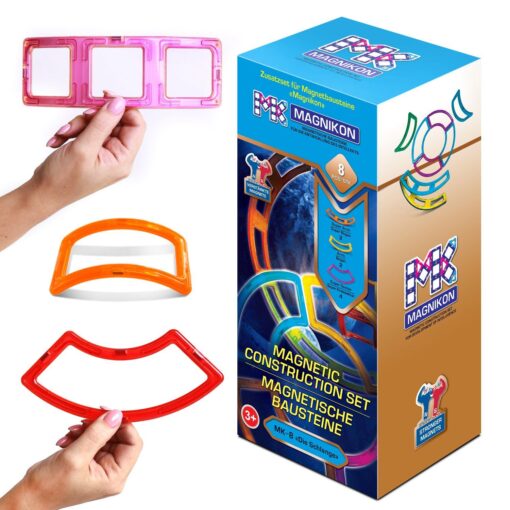 Magnetische Bausteine Erweiterungsset Schlange 8 STK – Bild 3
