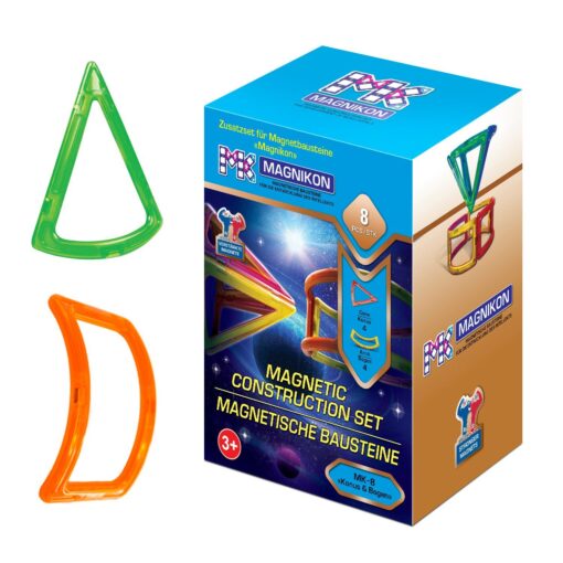 Magnetische Bausteine Erweiterungsset 4 Konusse und 4 Bogen – Bild 5