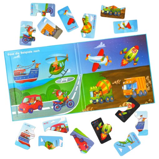 Erste Große Puzzles 2 Teile Verkehrsmittel mit 16 Magneten – Bild 2