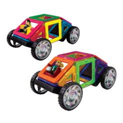 Magnetische Bausteine MK-19 Das Rennen-2 mit Rädern 9 1de3bd6d 3cb6 4c8d 8276 d87d2052a603 MAGNIKON