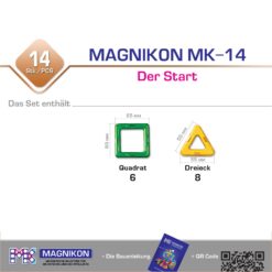 Alternative view of Magnetische Bausteine MK-14 Der Start, 14 Teile