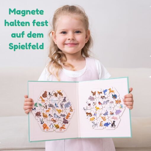 Magnetisches Spiel Rätsel Erstaunliche Tiere, 46 Magnete – Bild 9