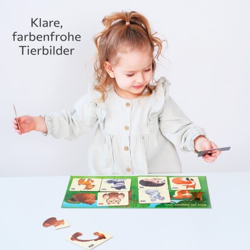 Erste Große Puzzles 2 Teile Waldtiere mit 16 Magneten – Bild 5