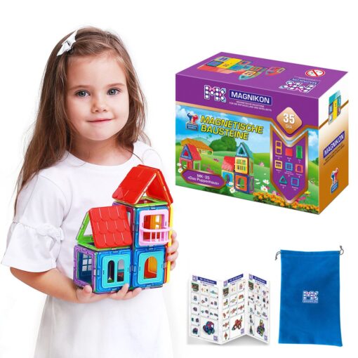 Magnetische Bausteine Das Puppenhaus 35 Teile