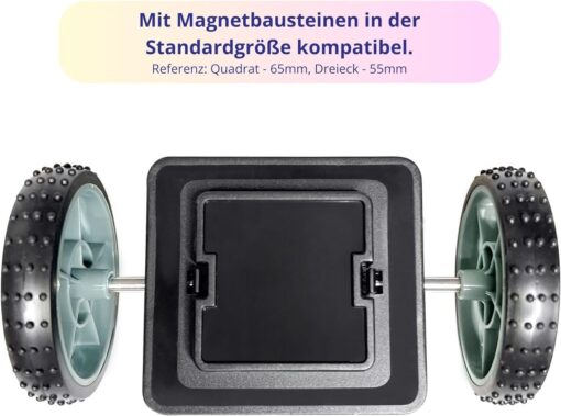 Magnetische Bausteine Erweiterungsset Räder 2 STK – Bild 5