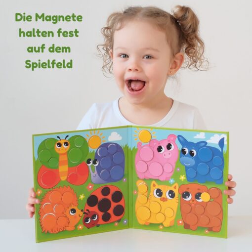 Zuordnungsspiel Farbenfrohe Kreise mit 77 Magneten – Bild 5