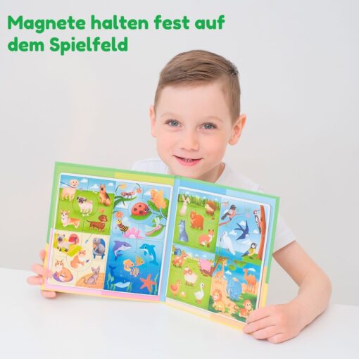 Magnetisches Puzzle der Assoziationen Die Welt der Tiere ab 3 Jahren, 40 Magneten – Bild 6
