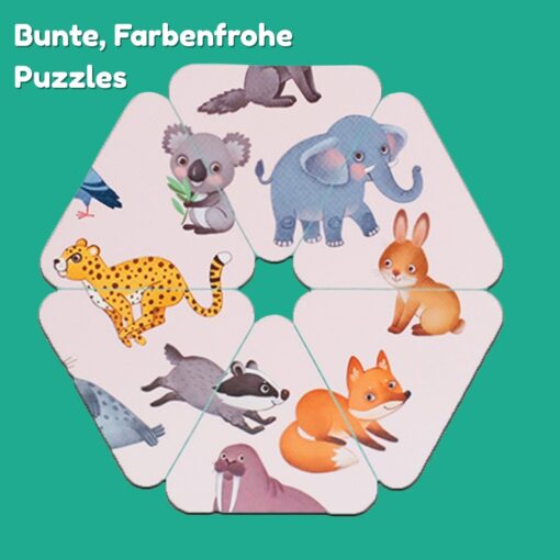 Magnetisches Spiel Rätsel Erstaunliche Tiere, 46 Magnete – Bild 7