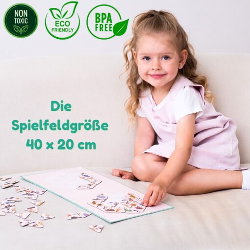 Magnetisches Spiel Rätsel Erstaunliche Tiere, 46 Magnete – Bild 4