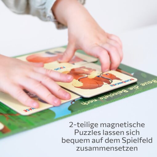 Erste Große Puzzles 2 Teile Waldtiere mit 16 Magneten – Bild 6
