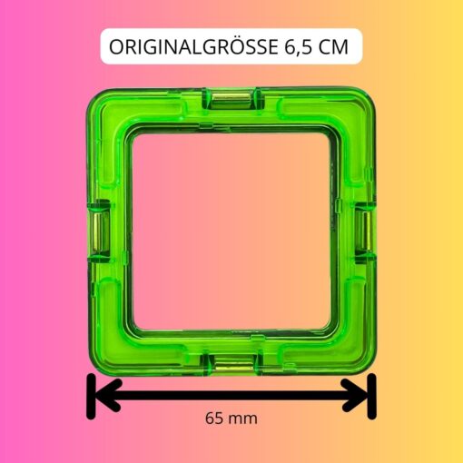 Magnetische Bausteine Erweiterungsset 6 Quadrate – Bild 2