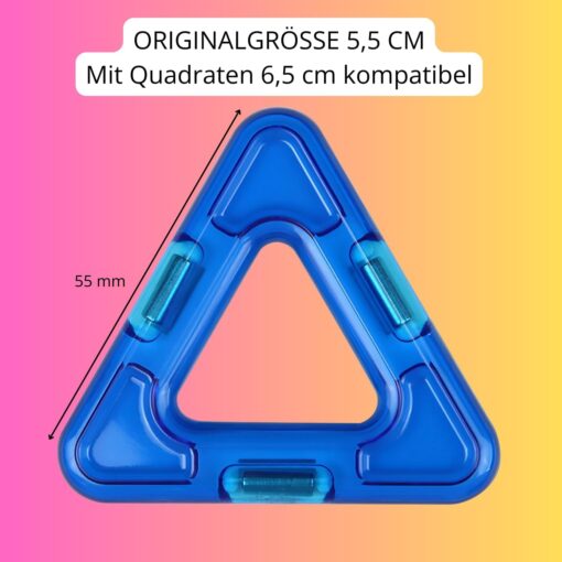 Magnetische Bausteine Erweiterungsset 8 Dreiecke – Bild 3