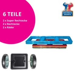 2 klick Räder mit 2 Rechtecke und 2 Super Rechtecke für Magnetische Bausteine 10 679f9b28 25fa 4c4c 859e 92bec23a59e6 MAGNIKON