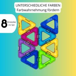 Alternative view of Magnetische Bausteine Erweiterungsset 8 Dreiecke