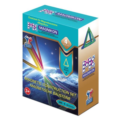 Magnetische Bausteine Erweiterungsset 4 Konusse – Bild 8