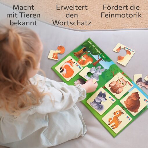 Erste Große Puzzles 2 Teile Waldtiere mit 16 Magneten – Bild 4