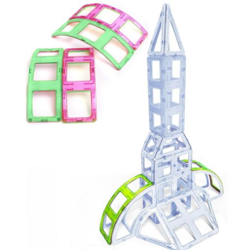 Magnetische Bausteine Erweiterungsset 4 Super-Bogen – Bild 4