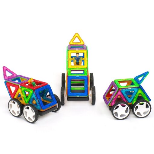 Magnetische Bausteine Der Autopark, Magnetbau-Set 44-teilig – Bild 4