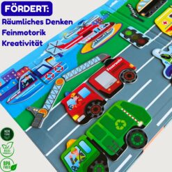Magnetspiel Fahrzeuge 32 Magnete - Motorikspielzeug für die Beschäftigung bei der Autofahrt 11 B09W5WVW7L.PT04 MAGNIKON