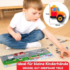 Magnetspiel Fahrzeuge 32 Magnete - Motorikspielzeug für die Beschäftigung bei der Autofahrt 13 B09W5WVW7L.PT05 MAGNIKON
