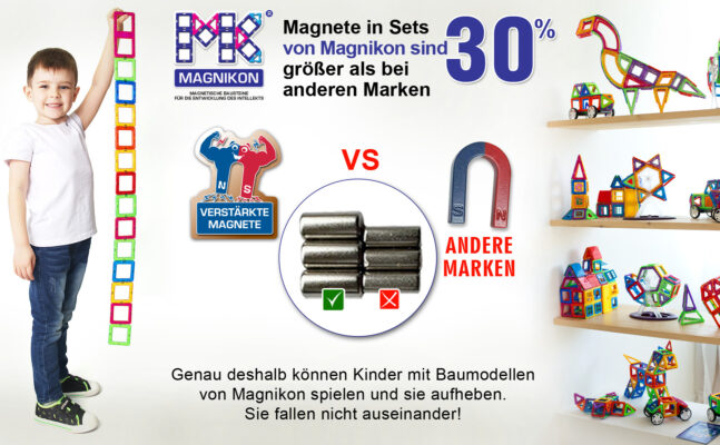 Magnikon Magnetspielzeug – kreatives Lernen mit starken Magneten