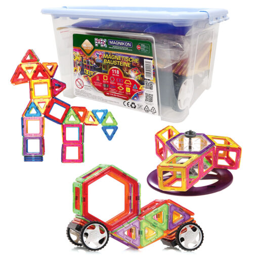 Magnetische Bausteine Der Baumeister, Magnetbau-Set 118-teilig