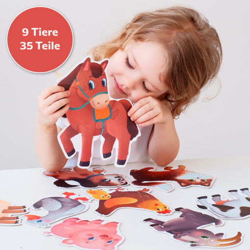 Meine ersten Puzzles Farmtiere 35 Große Teile – Bild 2
