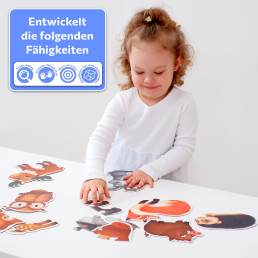 Meine ersten Puzzles Waldtiere 36 Große Teile – Bild 4