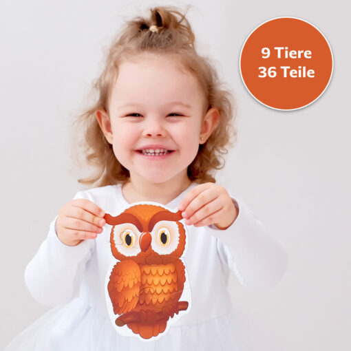 Meine ersten Puzzles Waldtiere 36 Große Teile – Bild 5