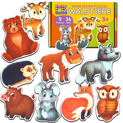 Meine ersten Puzzles Waldtiere 36 Große Teile