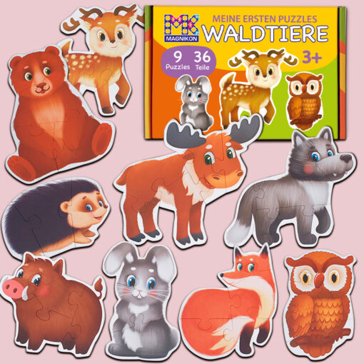 Meine ersten Puzzles Waldtiere 36 Große Teile – Bild 9
