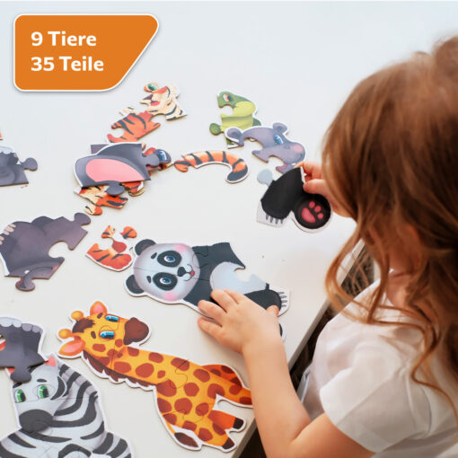 Meine ersten Puzzles Exotische Tiere 39 Große Teile – Bild 5