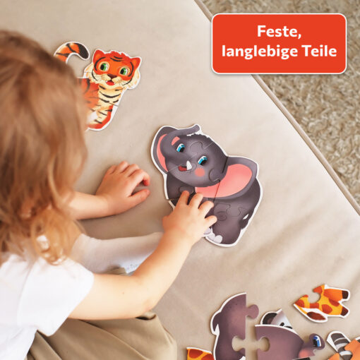 Meine ersten Puzzles Exotische Tiere 39 Große Teile – Bild 3