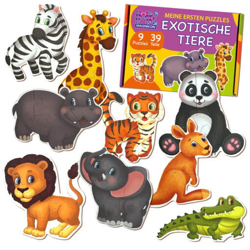 Meine ersten Puzzles Exotische Tiere 39 Große Teile