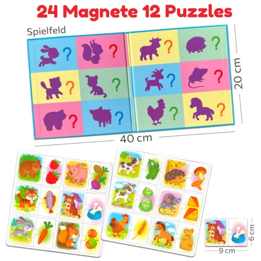 Meine ersten magnetischen Puzzles Tiere und Futter – Bild 6
