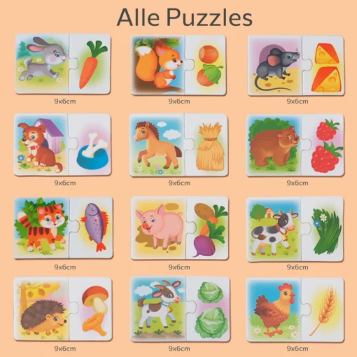 Meine ersten magnetischen Puzzles Tiere und Futter – Bild 2