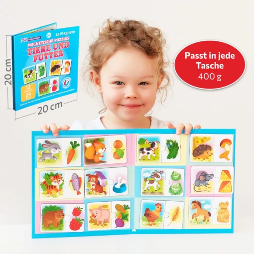 Meine ersten magnetischen Puzzles Tiere und Futter – Bild 5