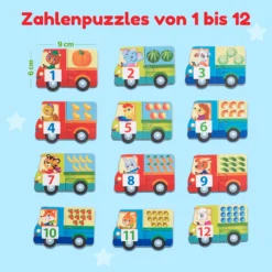 Zahlen lernen von 1 bis 12, 12 Puzzles mit je 2 Teile 10 UD118 1500x1500 3 nem 1 MAGNIKON