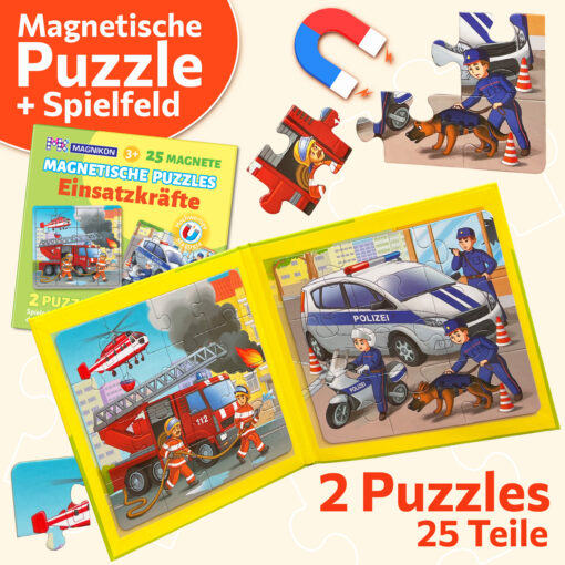Magnetische Puzzles Blaulichtkräfte