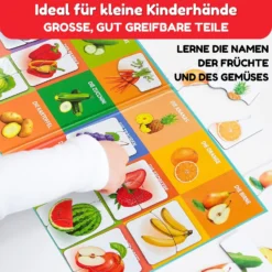 Magnetpuzzles Früchte und Gemüse 18 Puzzles mit je 2 Teile 11 UD124 MAGNIKON