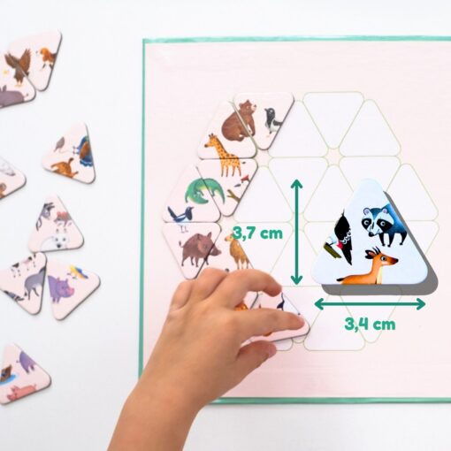 Magnetisches Spiel Rätsel Erstaunliche Tiere, 46 Magnete – Bild 8