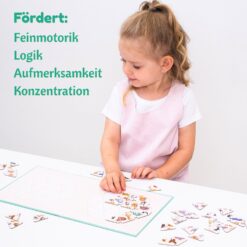 Magnetisches Spiel Rätsel Erstaunliche Tiere, 46 Magnete 13 UD126 2 MAGNIKON
