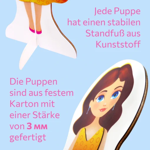 Puppen zum Anziehen Freundinnen – Bild 3