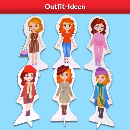 Puppen zum Anziehen Freundinnen – Bild 4