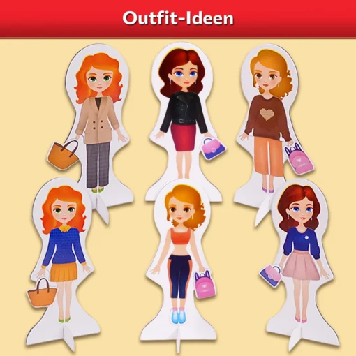 Puppen zum Anziehen Freundinnen – Bild 5