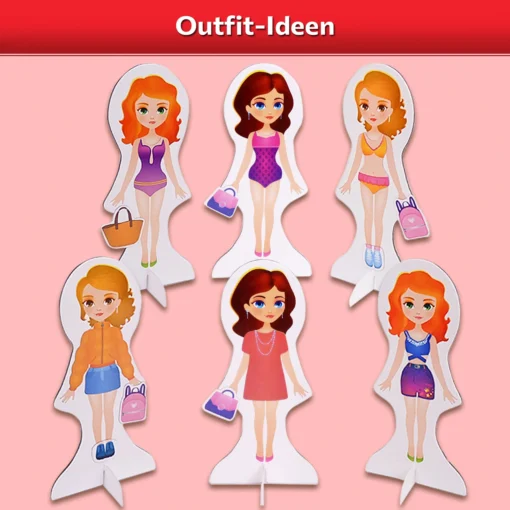 Puppen zum Anziehen Freundinnen – Bild 6
