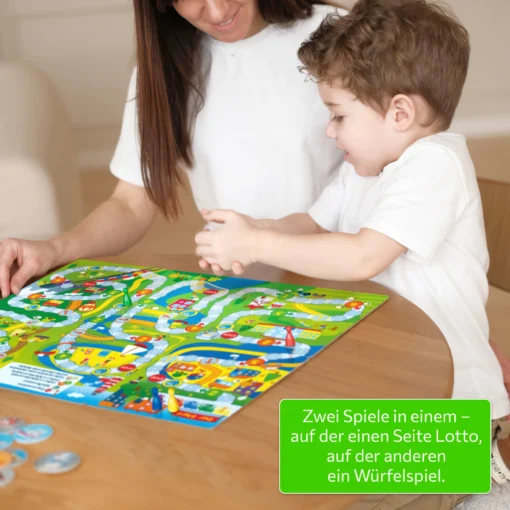 Magnetisches Lotto Kinder Verkehrsmittel 54 Magnete, 6 Doppelseitige Spielfelder – Bild 7