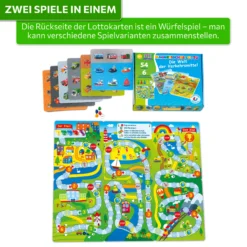 Magnetisches Lotto Kinder Verkehrsmittel 54 Magnete, 6 Doppelseitige Spielfelder 13 UD80 glavn 1500x1500 nem MAGNIKON